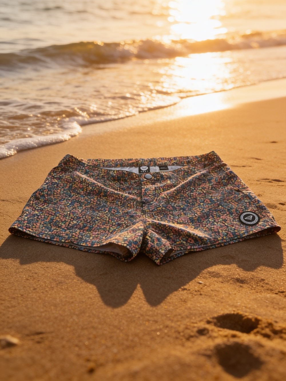 Roxy Vintage Board Shorts multicolored floral print size 0